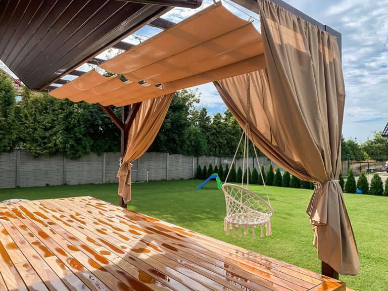 Zasłona tarasowa wodoodporna