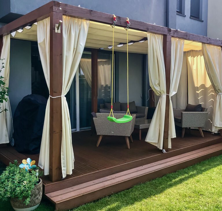 Zasłona tarasowa wodoodporna